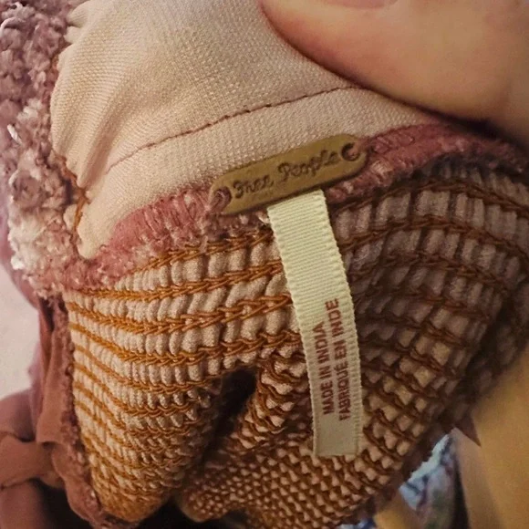 Free People Mauve Velvet Easy To Love Babydoll Flare Sleeve Tiered Mini Dress M - Picture 4 of 6